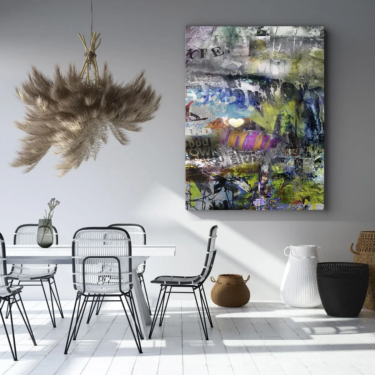 Bild auf Leinwand - Leinwandbild - Collage aus Erinnerungen - 45x80 cm