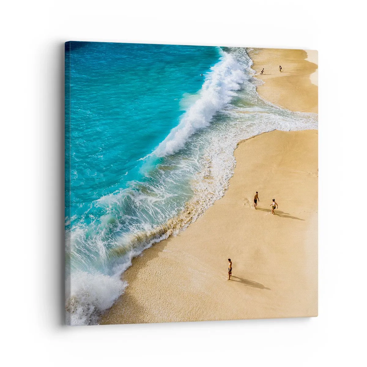 Bild auf Leinwand - Leinwandbild - Und dann die Sonne, der Strand… - 30x30 cm