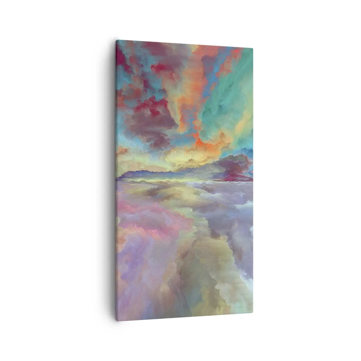 Bild auf Leinwand - Leinwandbild - Zwei Himmel - 55x100 cm