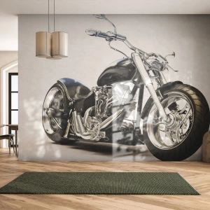 Fototapete Premium Canvas - Stärke mit Charakter - Automobil, Motorrad, Reise - 250x175 cm