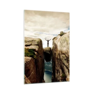 Glasbild - Bild auf glas - Wie geht's mir?! - 80x120 cm