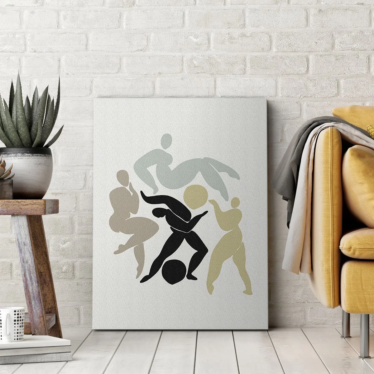 Bild auf Leinwand - Leinwandbild - Bewegung für Gesundheit und Schönheit - 80x120 cm