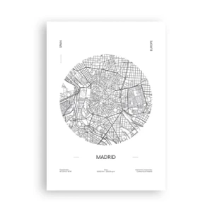 Poster - Anatomie von Madrid - 70x100 cm