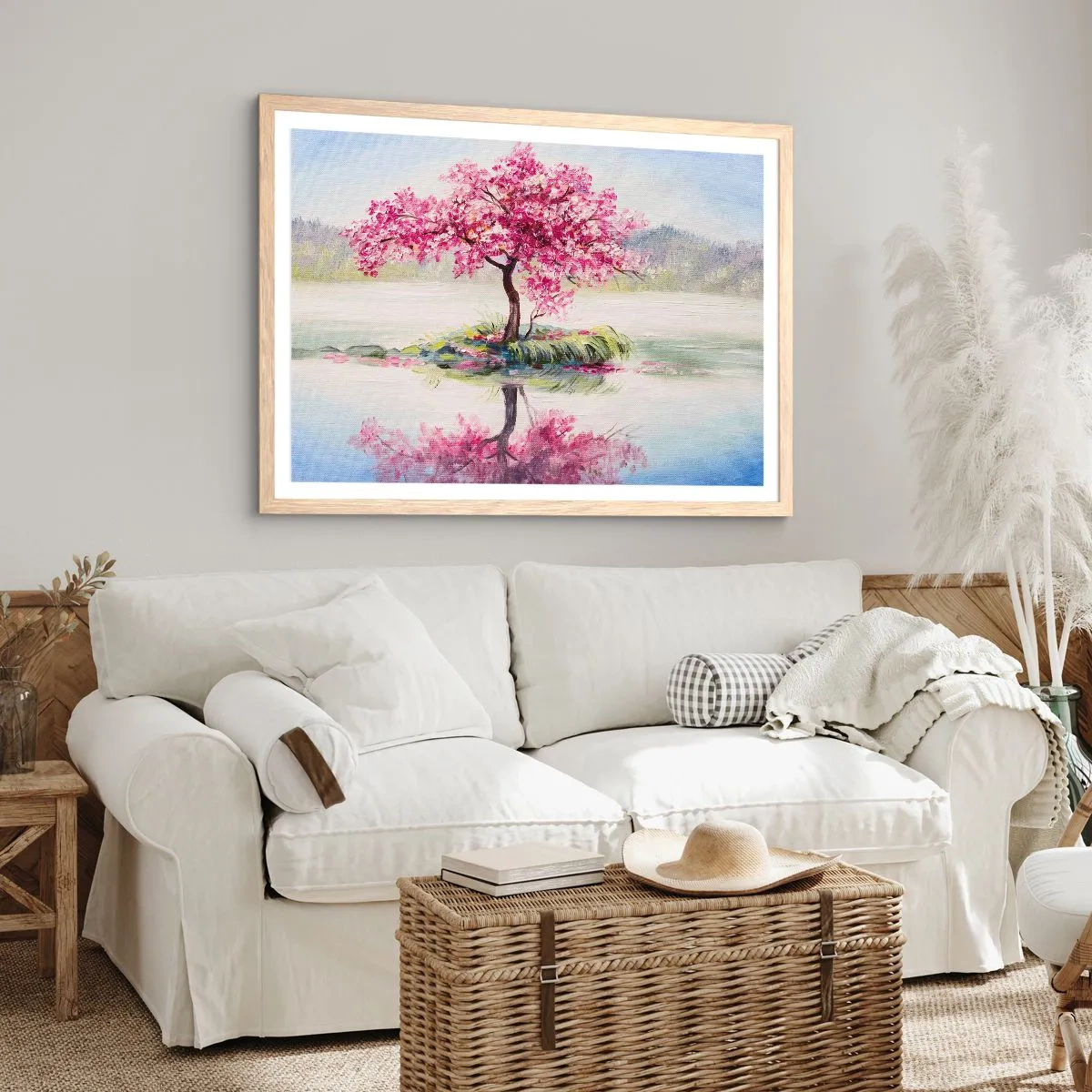 Poster in einem Rahmen aus heller Eiche - Der Ritus des Frühlings - 100x70 cm