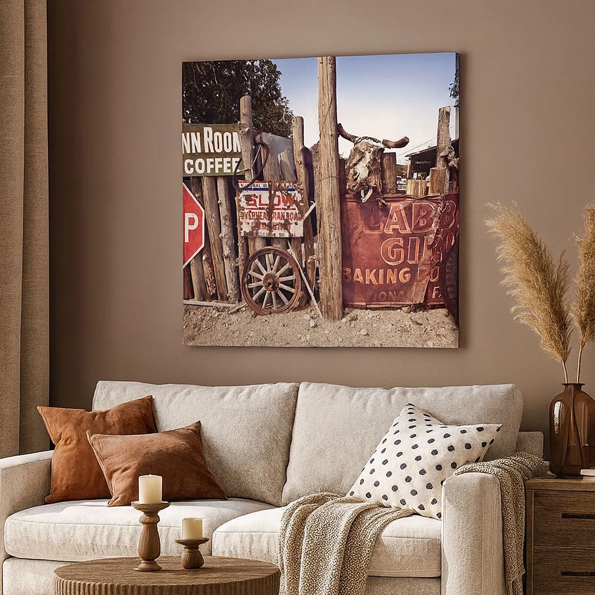 Bild auf Leinwand - Leinwandbild - Und die Zeit ist stehen geblieben - 30x30 cm