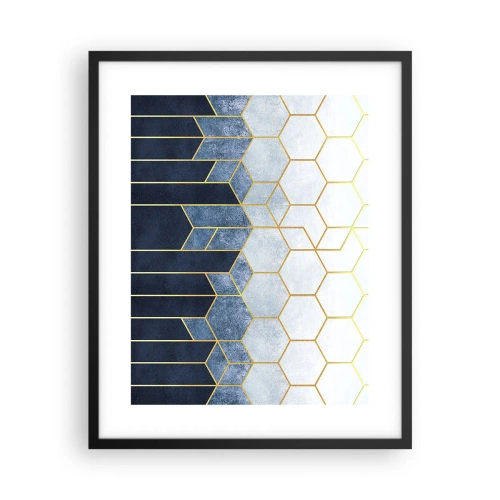 Poster in einem schwarzem Rahmen - Komposition im synkopischen Rhythmus - 40x50 cm