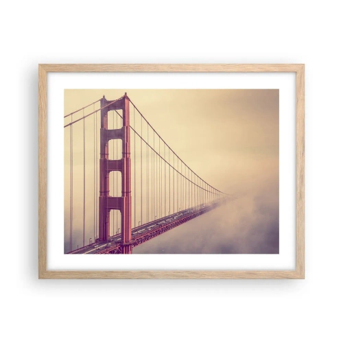 Poster in einem Rahmen aus heller Eiche - Zwischen Himmel und Erde - 50x40 cm