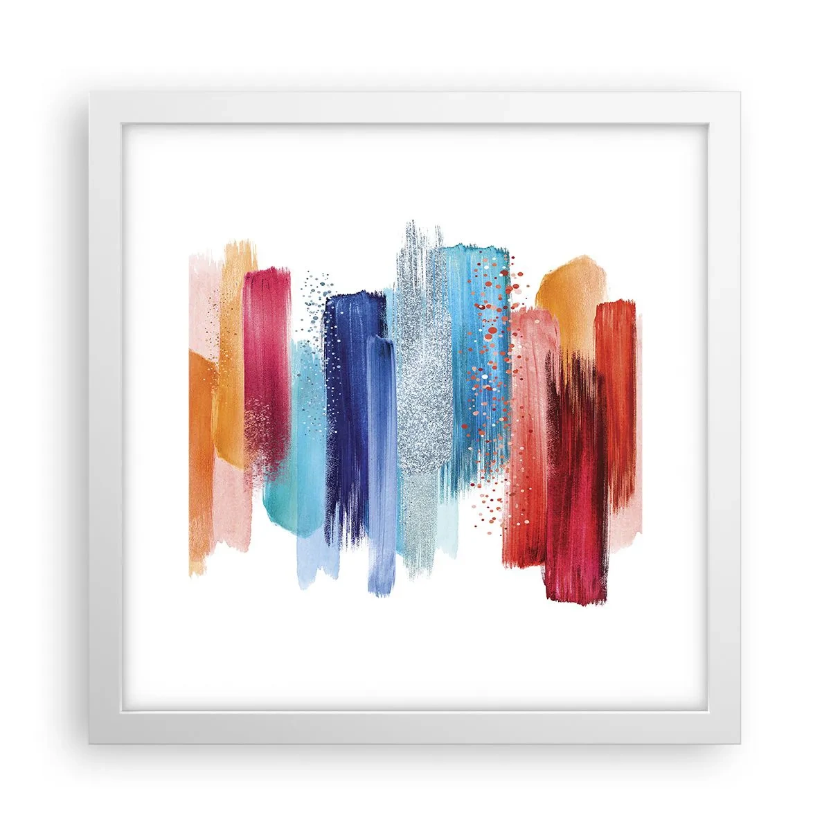 Poster in einem weißen Rahmen - Auf und ab - 30x30 cm