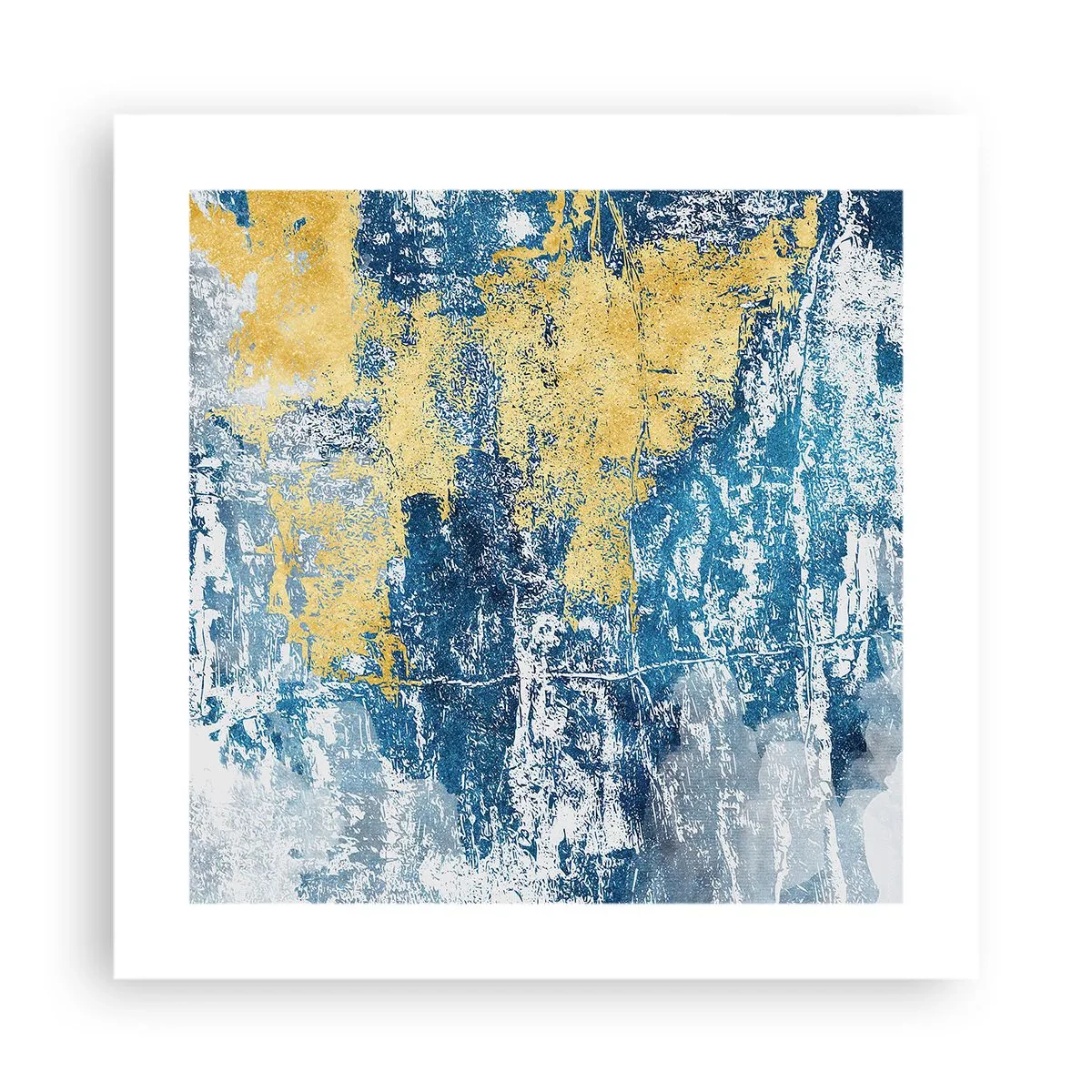 Poster - Abstraktion voller Wetter - 40x40 cm