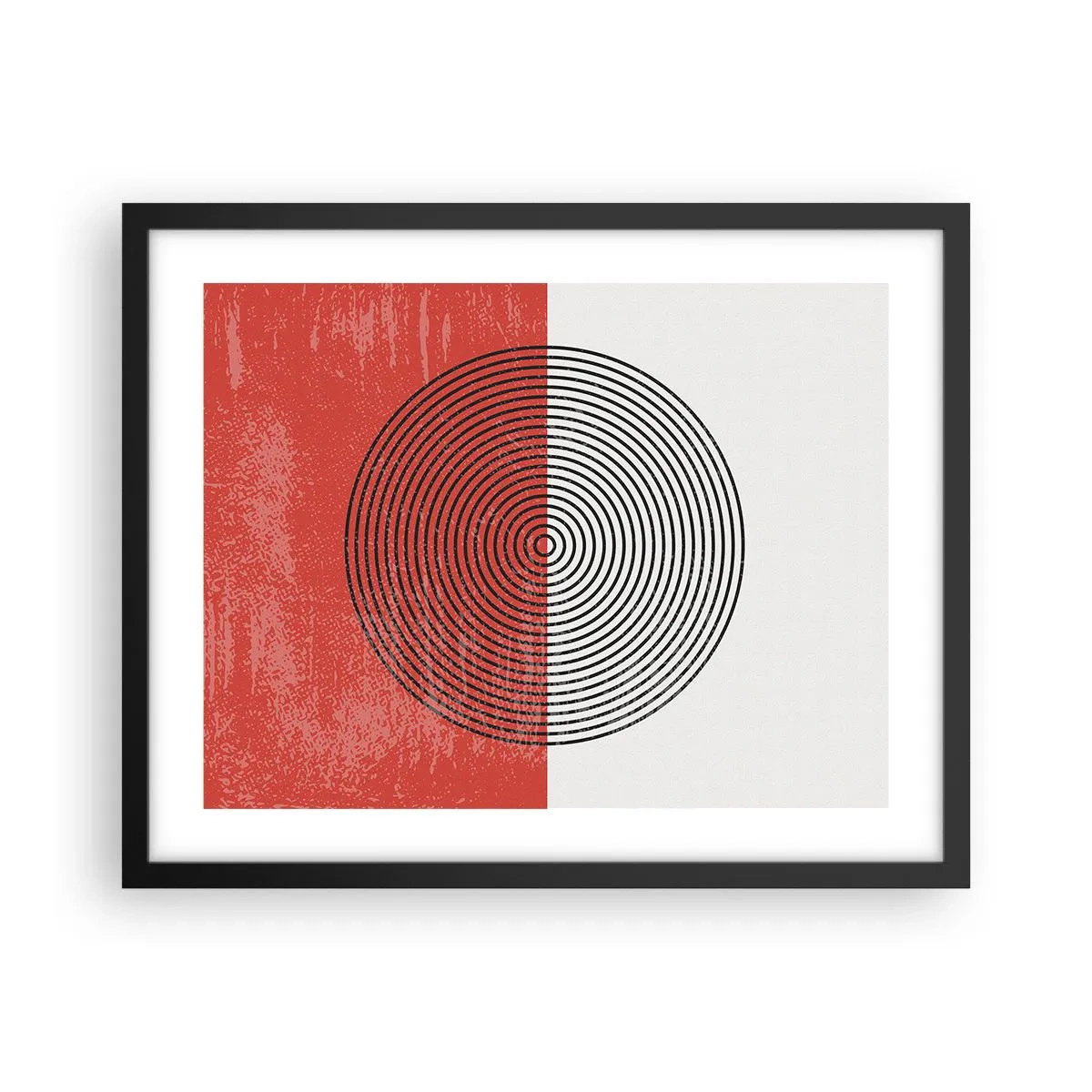 Poster in einem schwarzem Rahmen - Auf den Punkt gebracht - 50x40 cm