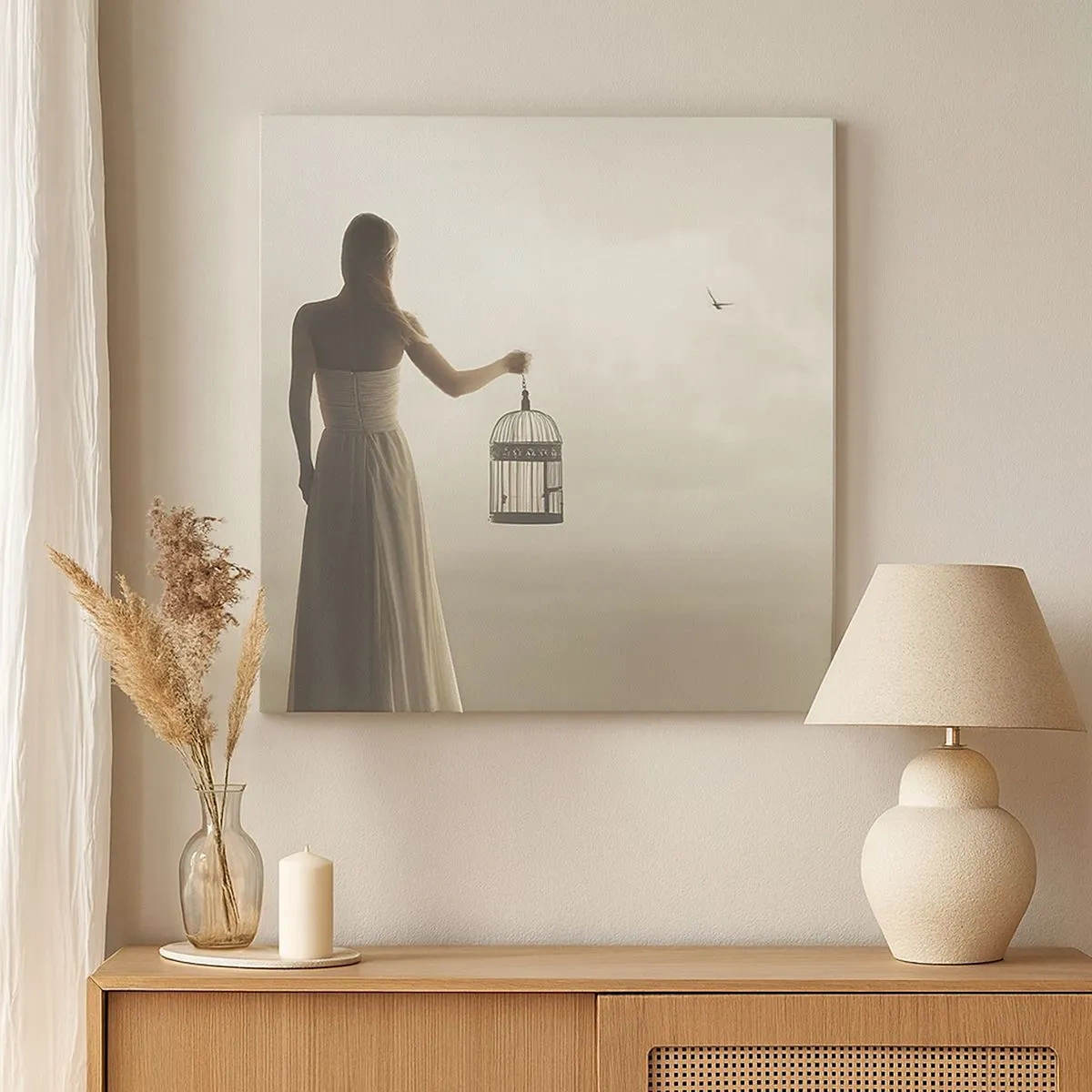 Bild auf Leinwand - Leinwandbild - Sei frei - 30x30 cm