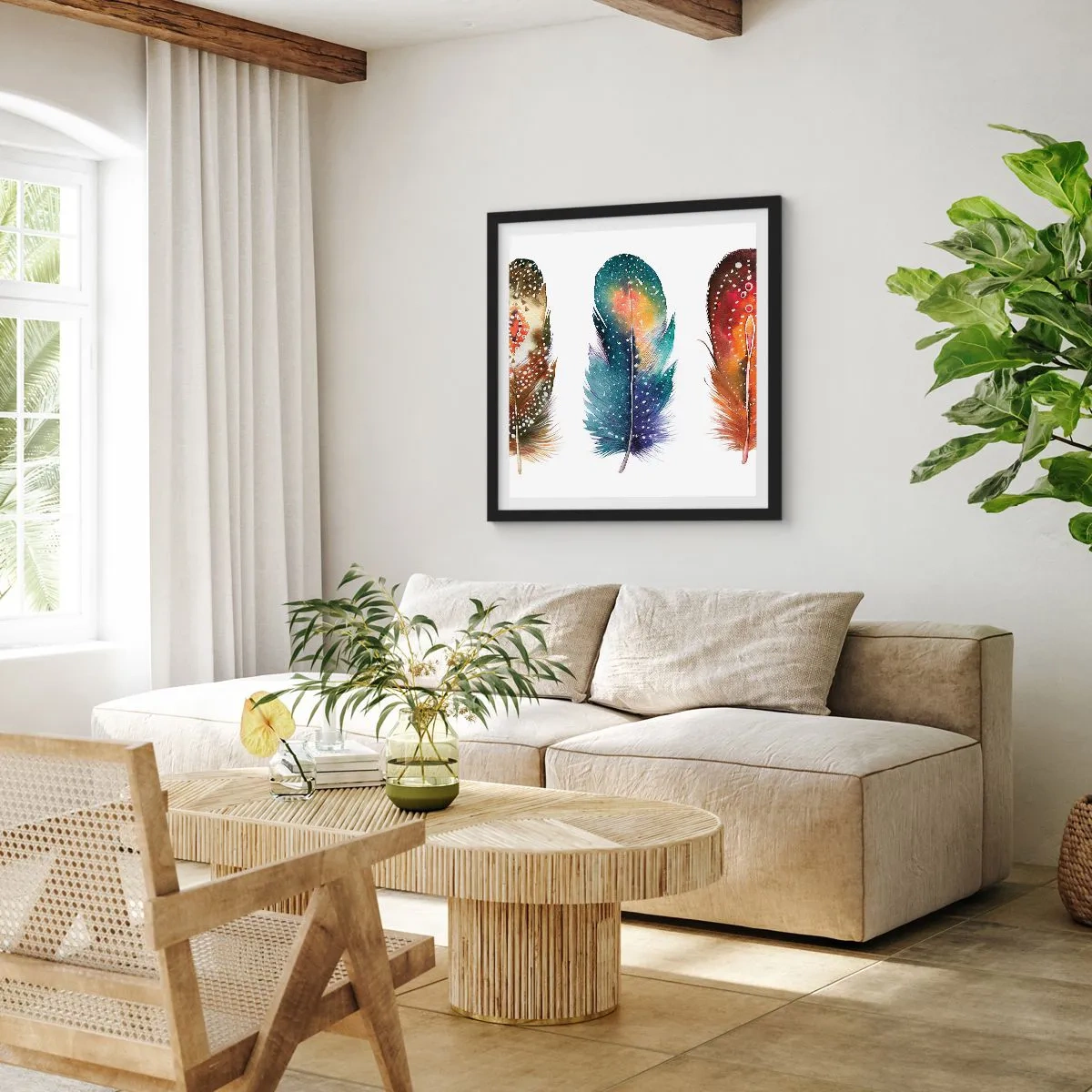 Poster in einem schwarzem Rahmen - Rituale, Zeremonien, Geheimnisse - 50x50 cm