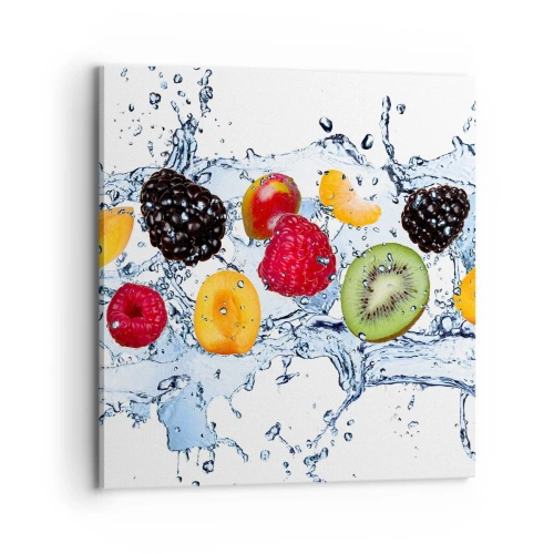 Bild auf Leinwand - Leinwandbild - Viel Spaß mit uns - 70x70 cm