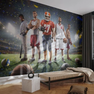 Selbstklebende Fototapete Deluxe Sticker - Feldgladiatoren - Sport, Athlet, Fußball - 200x140 cm