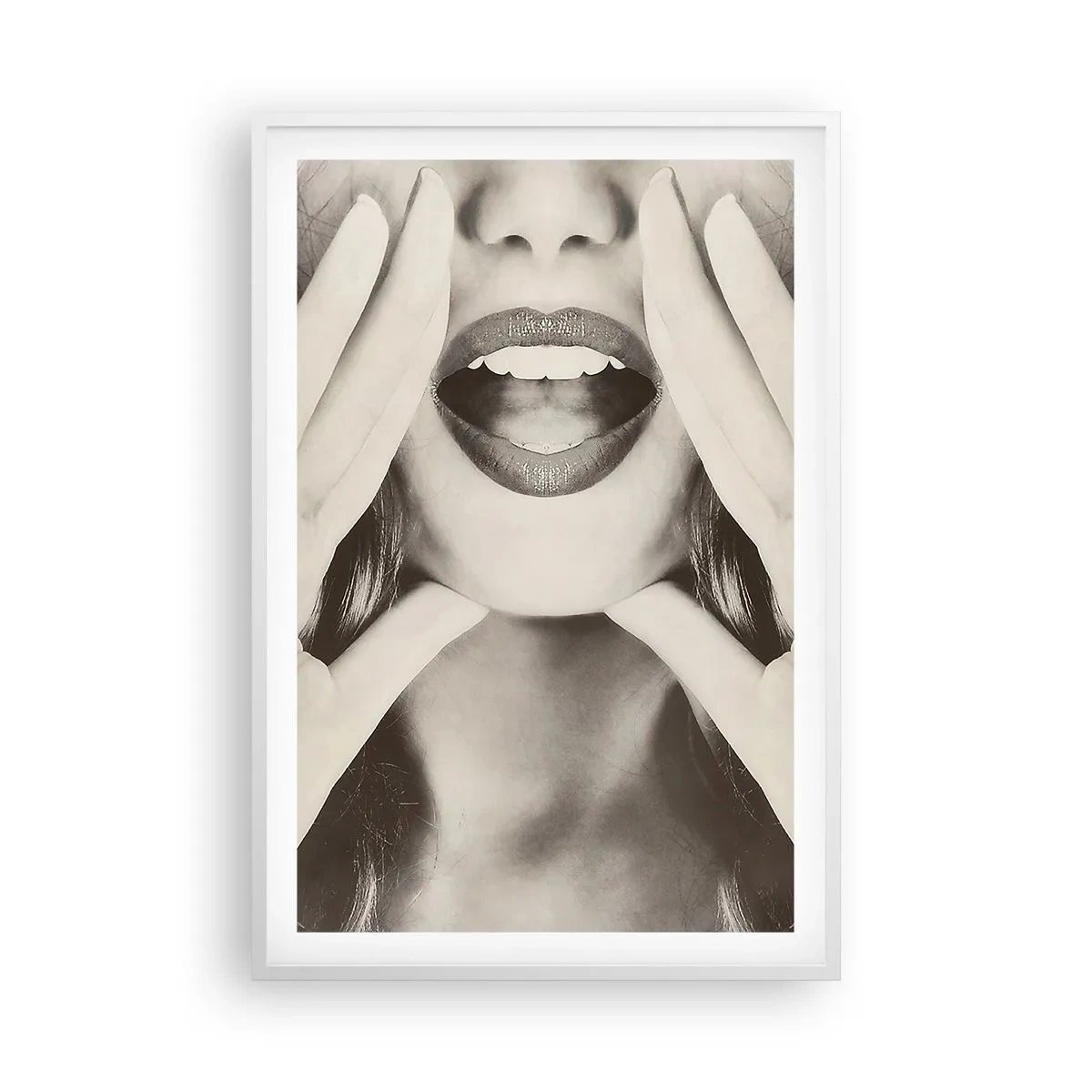 Poster in einem weißen Rahmen - Ich komme schon! - 61x91 cm