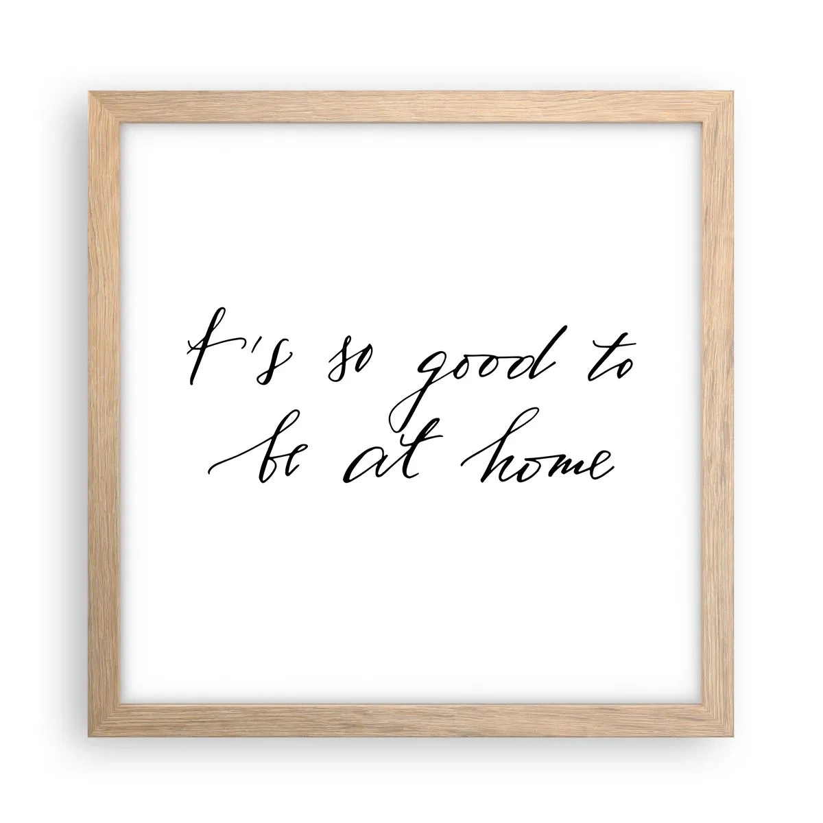 Poster in einem Rahmen aus heller Eiche - Die ganze Wahrheit - 30x30 cm