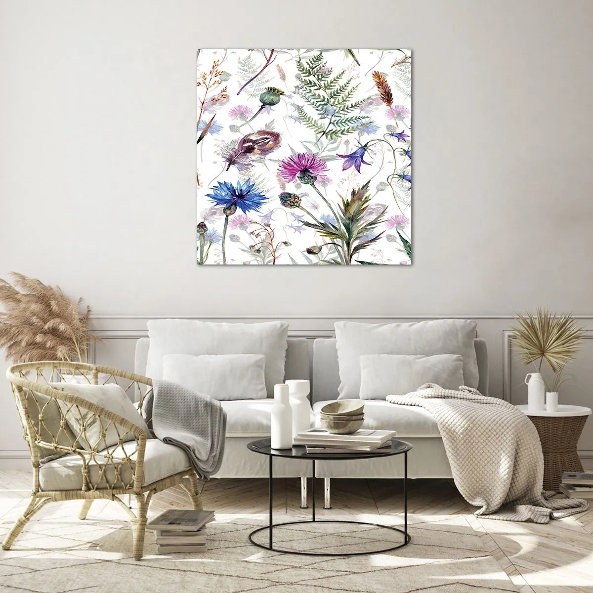 Glasbild - Bild auf glas - Polnisches Herbarium - 40x40 cm