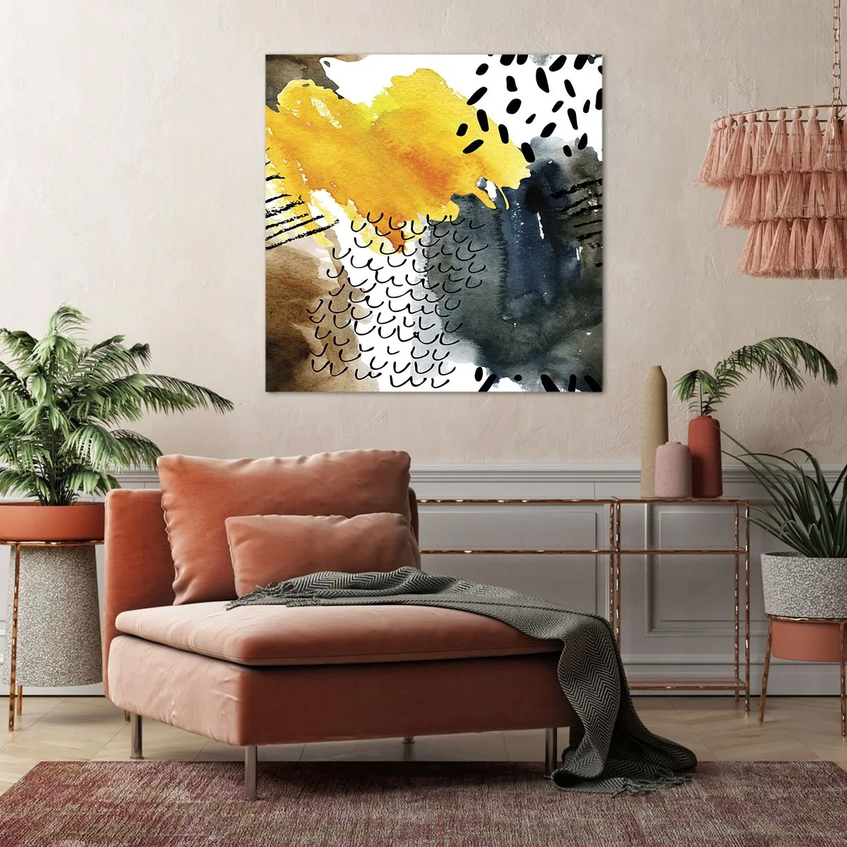 Bild auf Leinwand - Leinwandbild - Ein Treffen der Elemente der Natur - 50x50 cm