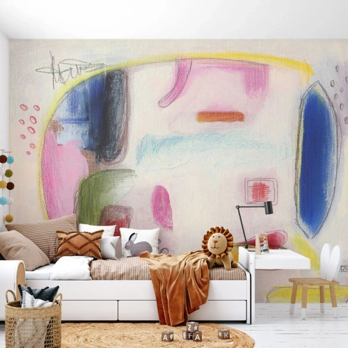 Fototapete Premium Canvas - Eher konvex als konkav oder flach - Abstraktion, Stück, Elefant - 150x105 cm