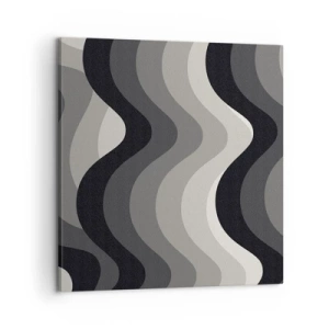 Bild auf Leinwand - Leinwandbild - Eine Welle nach der anderen - 60x60 cm