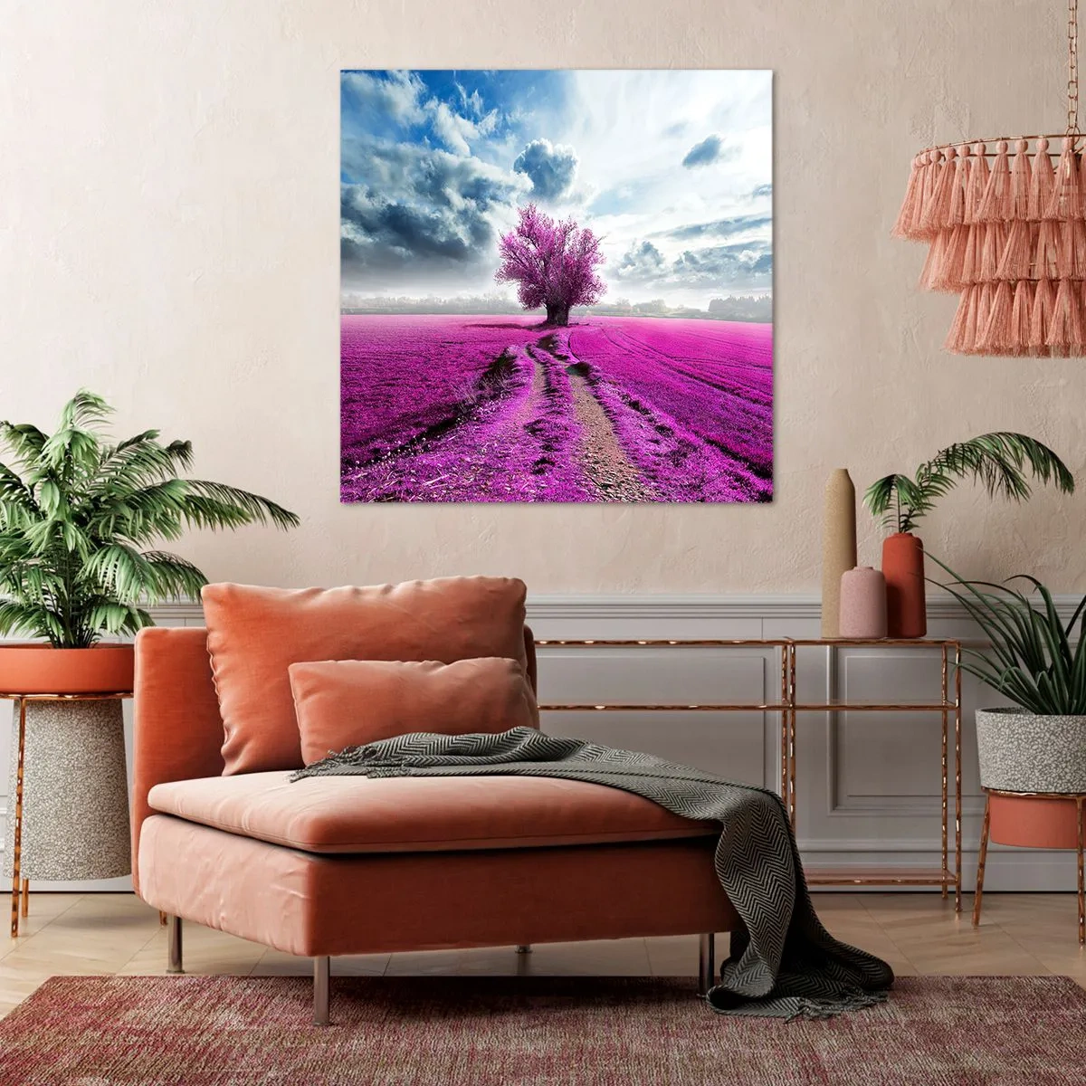 Bild auf Leinwand - Leinwandbild - Heide - Wildnis - 70x70 cm