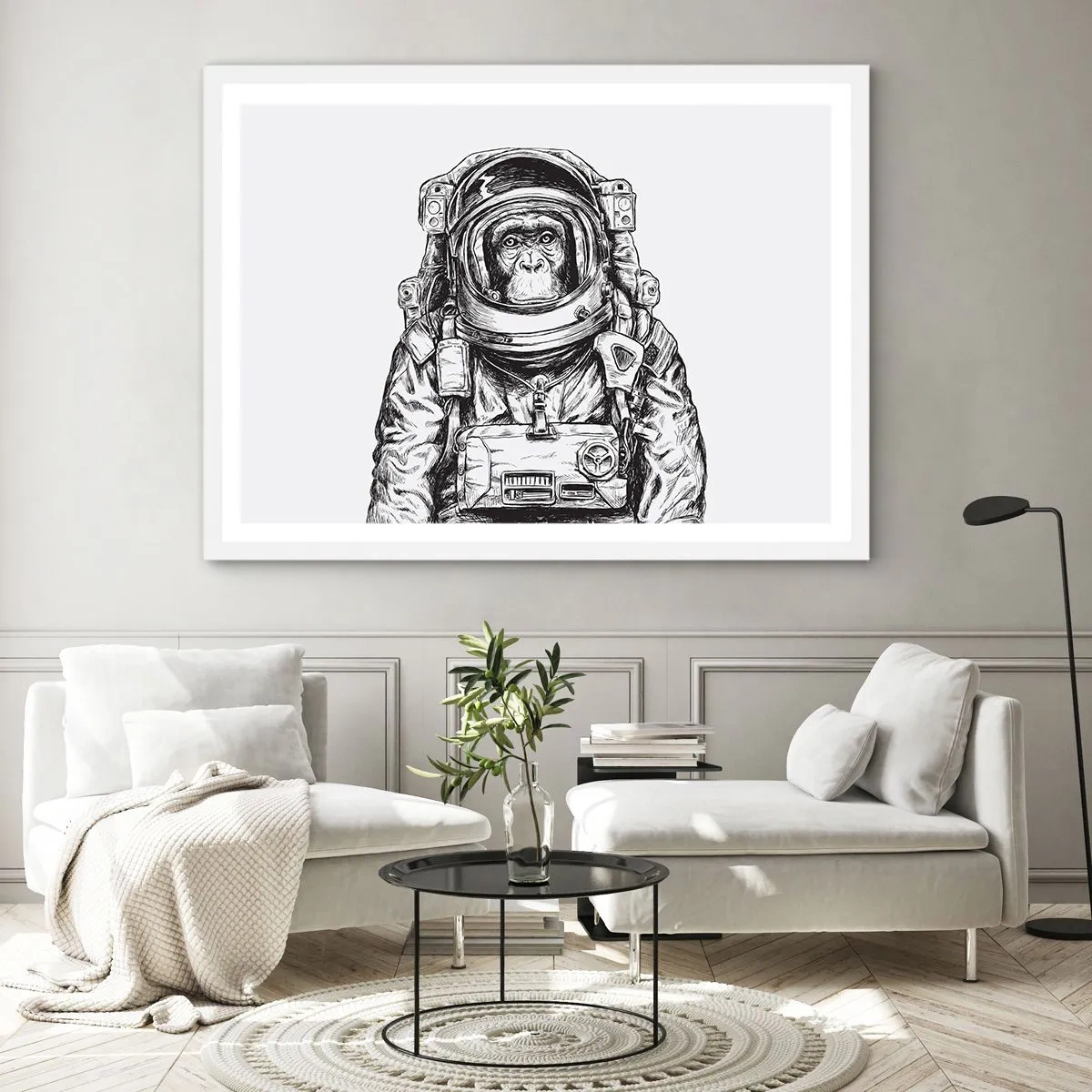 Poster in einem weißen Rahmen - Alternative Evolution - 50x40 cm