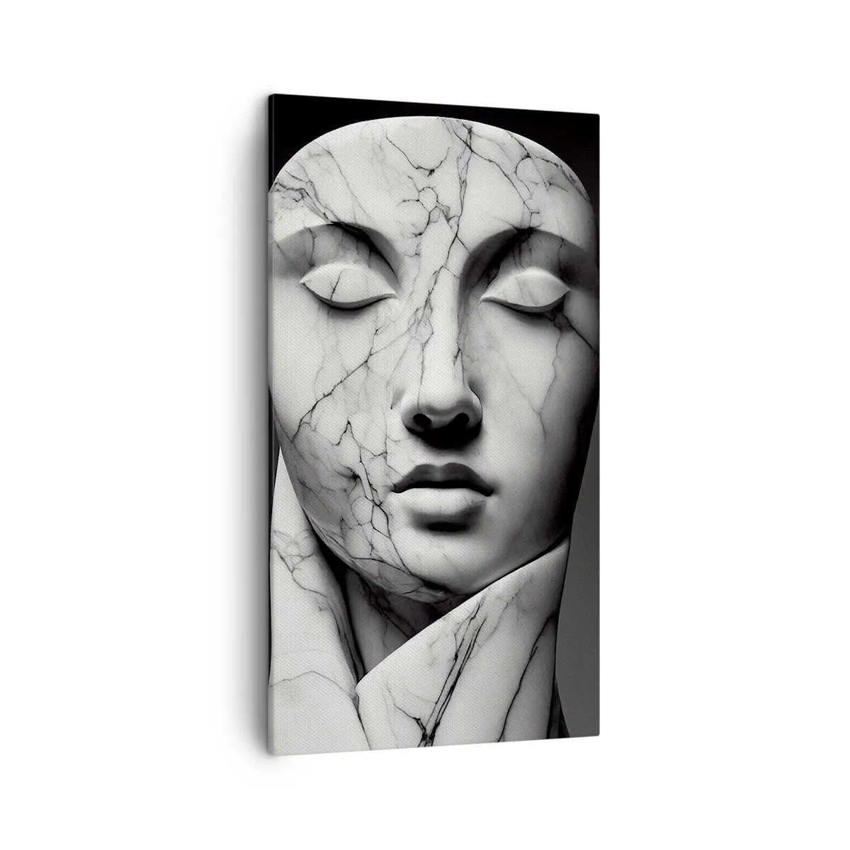 Bild auf Leinwand - Leinwandbild - Marmorformen - 45x80 cm