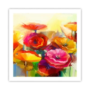 Poster - Nicht nur rot - 60x60 cm