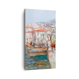 Bild auf Leinwand - Leinwandbild - Pastell-Sommerferien - 45x80 cm