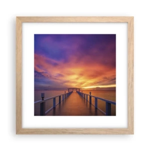 Poster in einem Rahmen aus heller Eiche - Ohne Ende - 30x30 cm