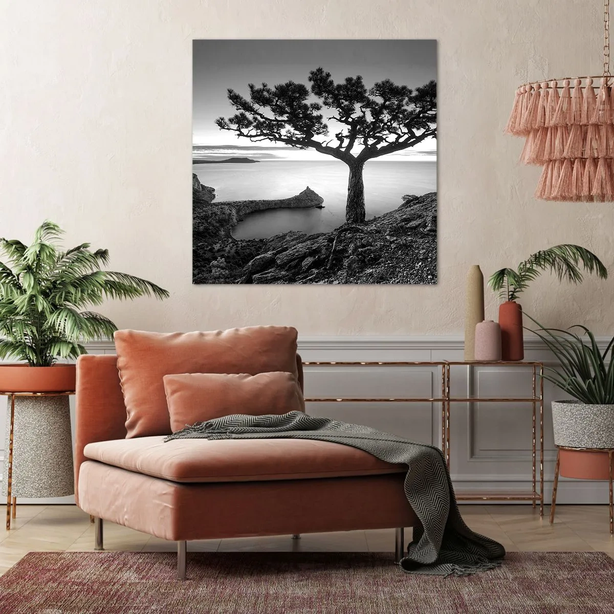 Bild auf Leinwand - Leinwandbild - Stille bis zum Horizont - 70x70 cm