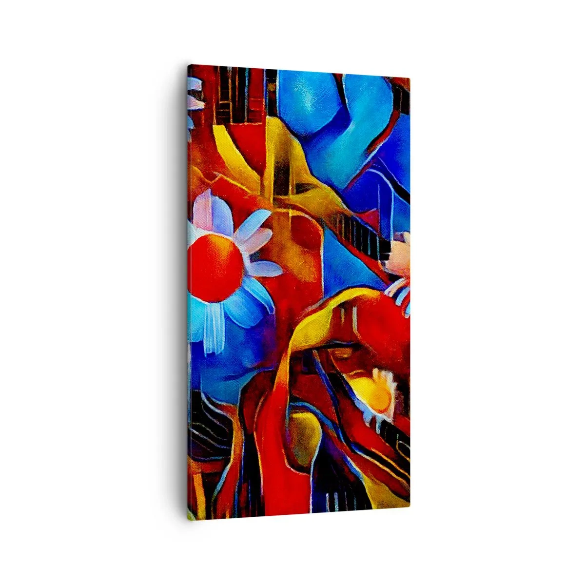 Bild auf Leinwand - Leinwandbild - Die Farben des Lebens - 55x100 cm