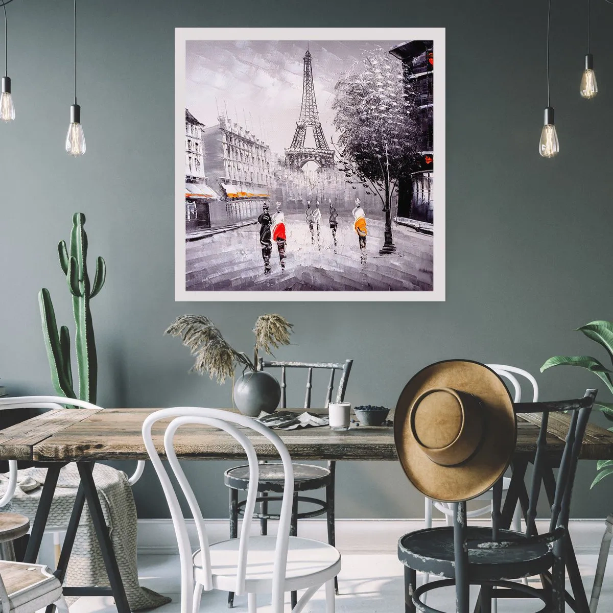 Poster - Pariser Spaziergang - 60x60 cm