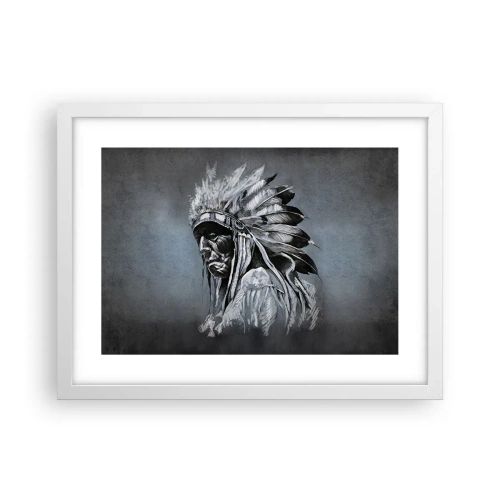 Poster in einem weißen Rahmen - Zurück zu den Wurzeln - 40x30 cm