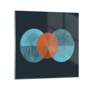 Glasbild - Bild auf glas - Symmetrische Komposition - 30x30 cm