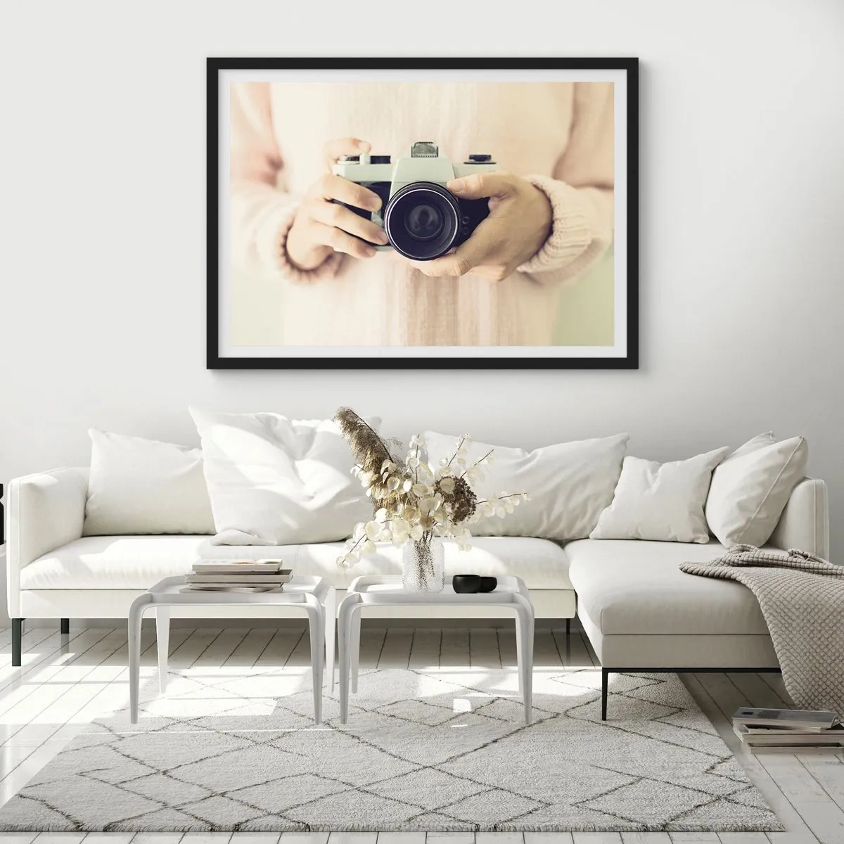 Poster in einem schwarzem Rahmen - Um mehr zu sehen ... - 50x40 cm