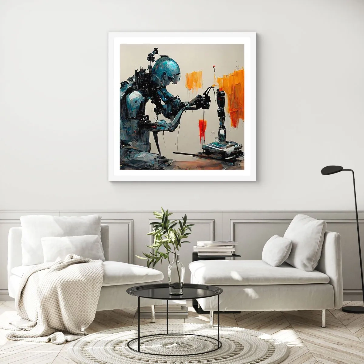 Poster in einem weißen Rahmen - Schon morgen… - 40x40 cm