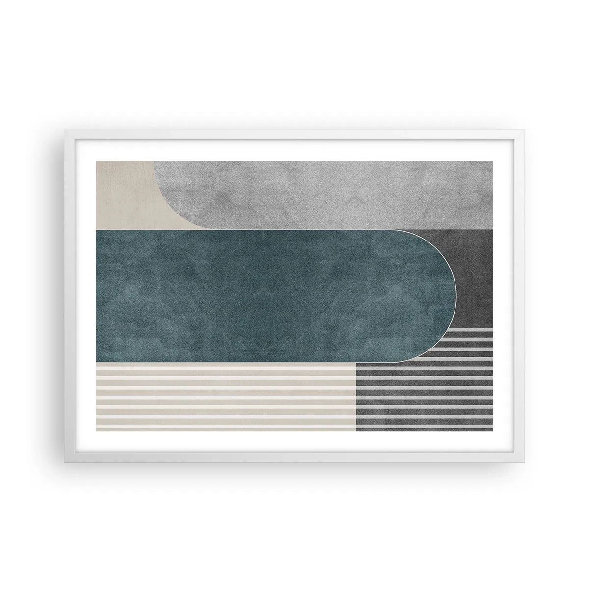 Poster in einem weißen Rahmen - Komposition auf der Ebene - 70x50 cm