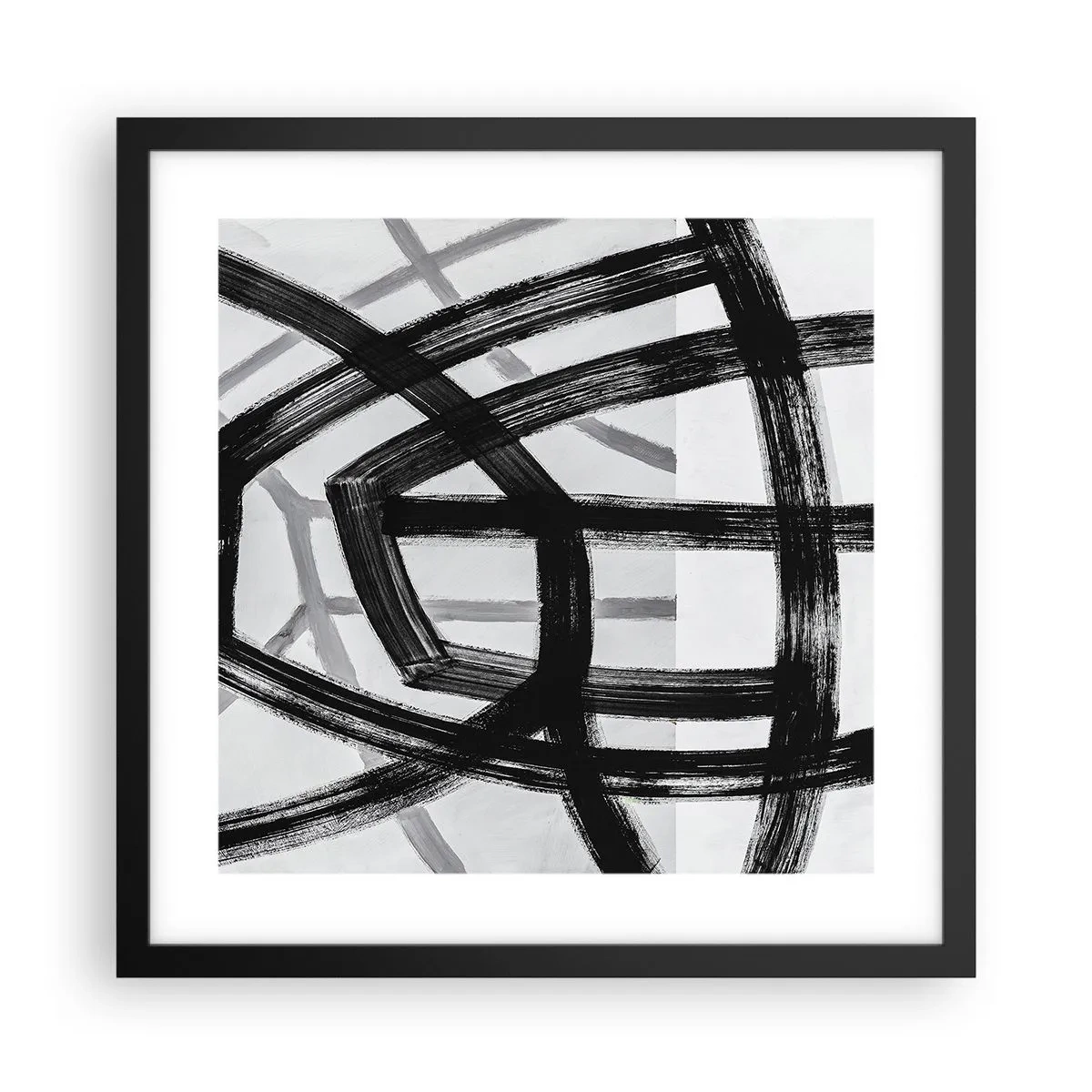 Poster in einem schwarzem Rahmen - Bautiefe - 40x40 cm