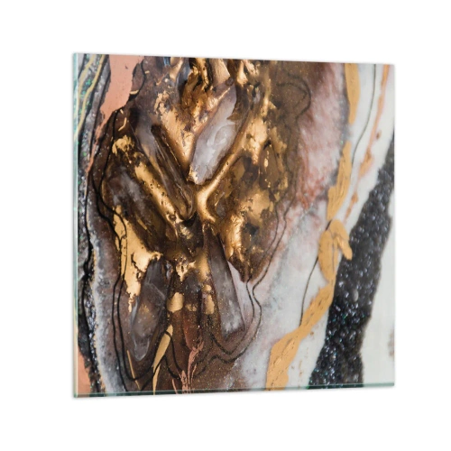 Glasbild - Bild auf glas - Das Element der Erde - 70x70 cm