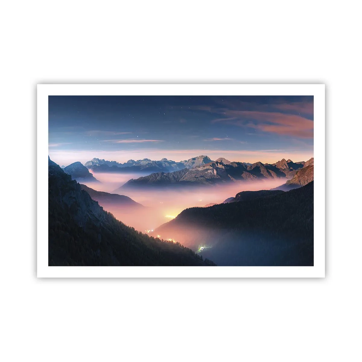 Poster - Licht in den Tälern - 91x61 cm