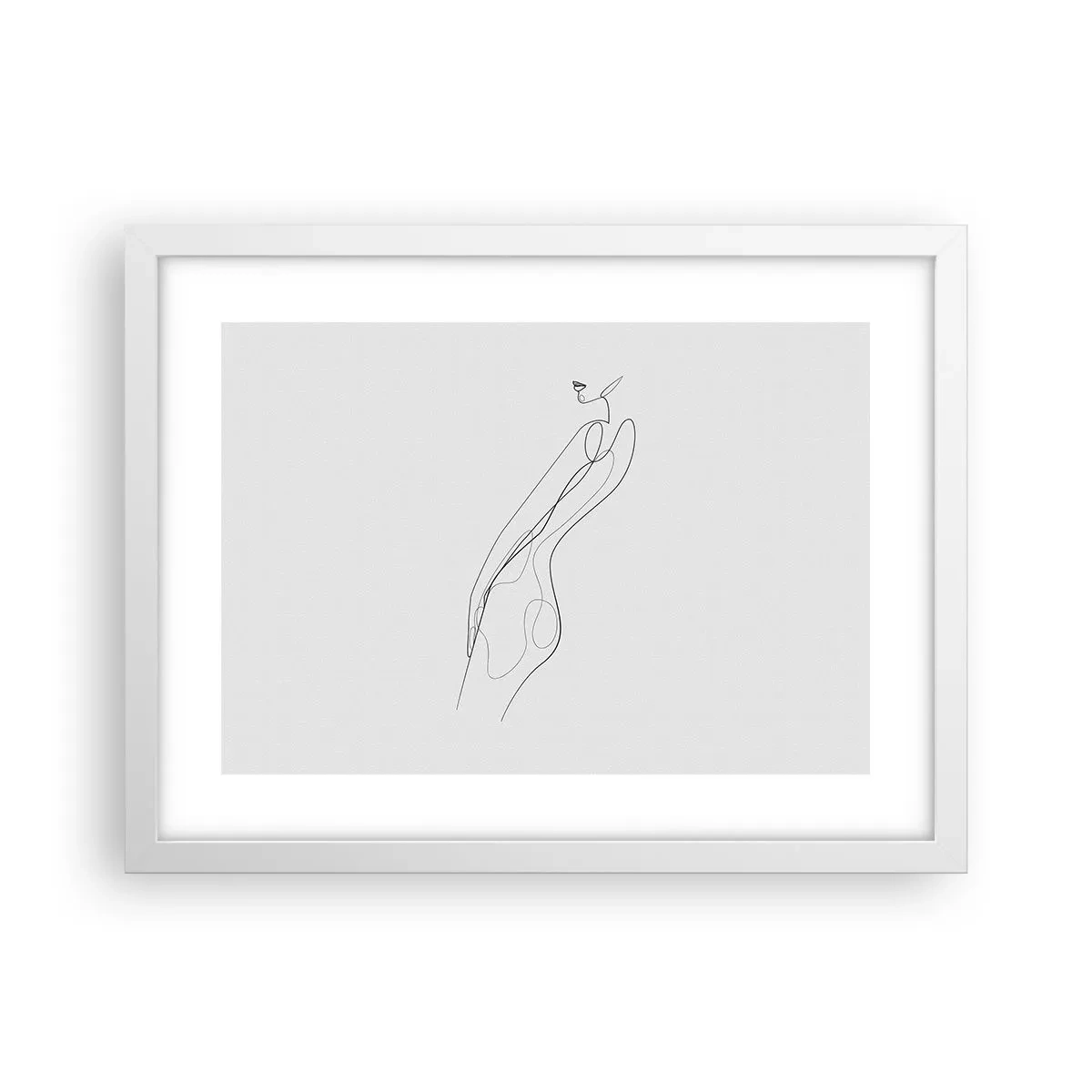 Poster in einem weißen Rahmen - Bloß ein Versprechen - 40x30 cm