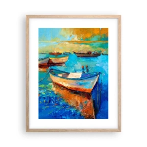 Poster in einem Rahmen aus heller Eiche - In der südlichen Bucht - 40x50 cm