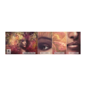 Fototapeten Muster Selbstklebend Deluxe Sticker - Ich bin hier! - Frau, Das Gesicht einer Frau, Körper - 100x30 cm