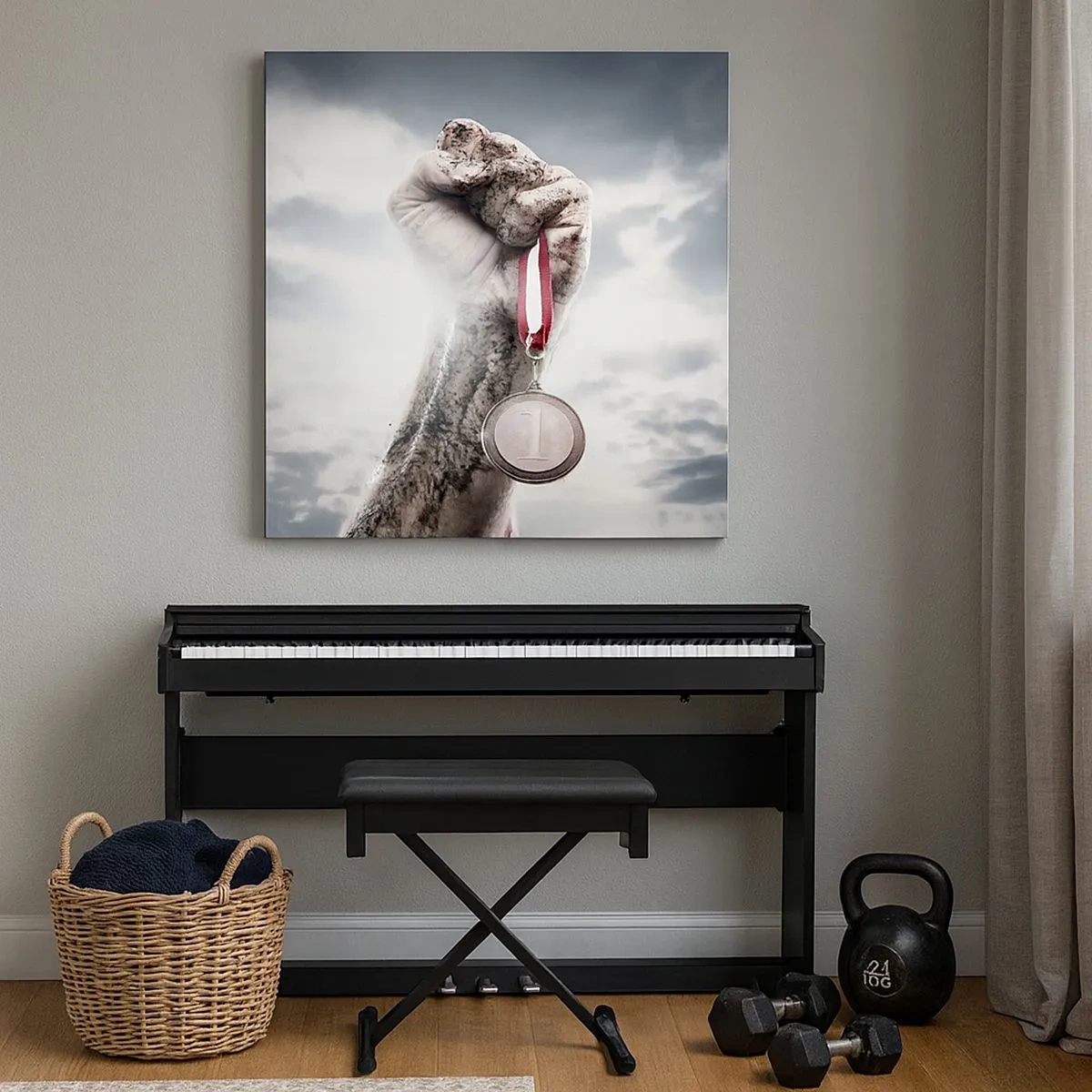 Bild auf Leinwand - Leinwandbild - Per aspera ad astra - 30x30 cm