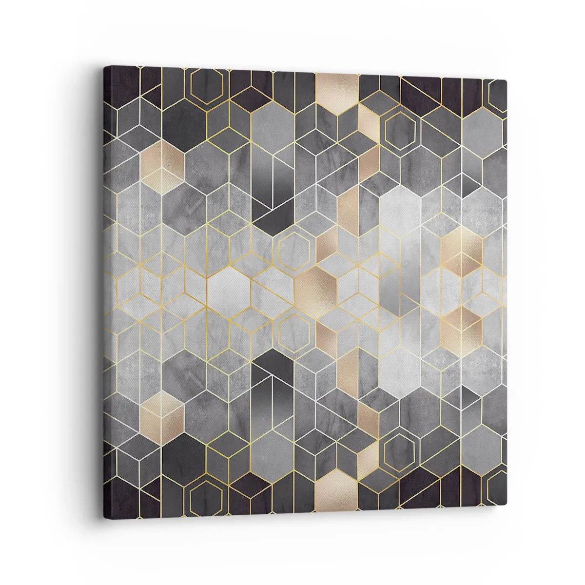 Bild auf Leinwand - Leinwandbild - Diamant-Komposition - 30x30 cm
