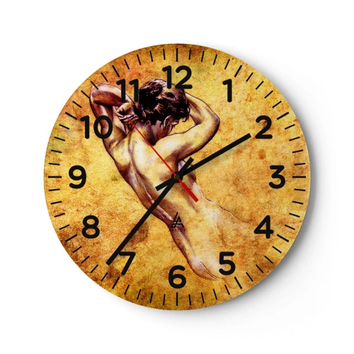 Wanduhr - Glasuhr - Entdeckt, aber immer noch ein Rätsel - 40x40 cm