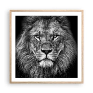 Poster in einem Rahmen aus heller Eiche - Im Krönungsgewand - 60x60 cm