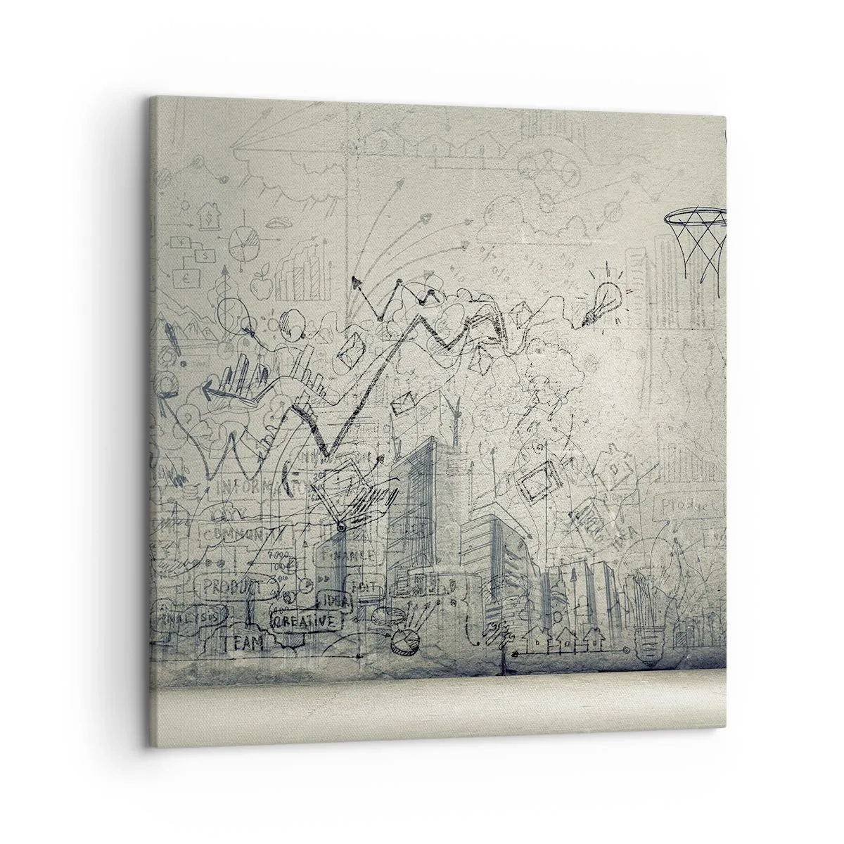 Bild auf Leinwand - Leinwandbild - Mein tolles Stadtleben - 50x50 cm