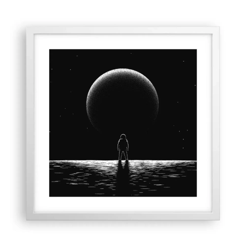 Poster in einem weißen Rahmen - Angesicht zu Angesicht - 40x40 cm